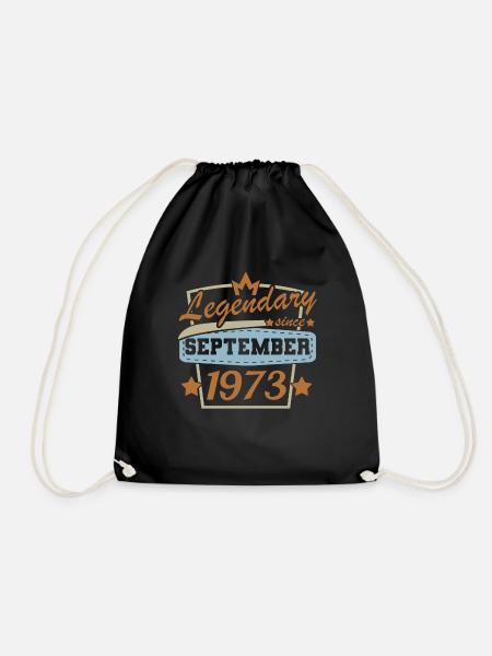 Legendär seit September 1973 - Turnbeutel - Schwarz