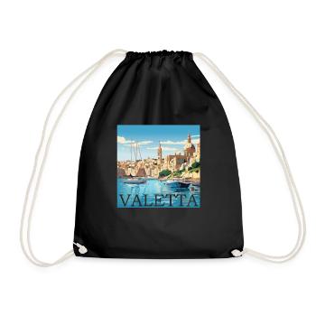 Malte Valletta Port Straight Cut Design - Sac de sport léger - noir - Devant