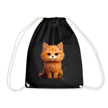 Cute Kitten - Turnbeutel - Schwarz - Vorne