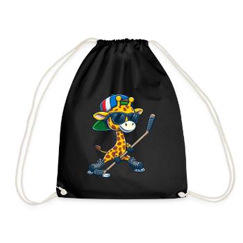 Bâton de hockey sur glace lunatique Double bâtongirafe - Sac de sport léger - noir - Devant