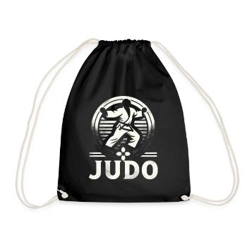 Emblème de combat de maîtrise du judo - Sac de sport léger - noir - Devant