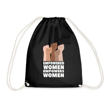 Empowered women empower women - Turnbeutel - Schwarz - Vorne