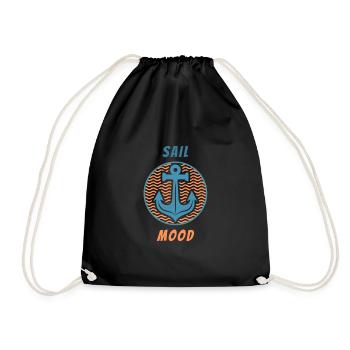 Sail-Mood - Turnbeutel - Schwarz - Vorne