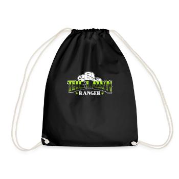 Lawn Mower Lawn Mower Garden - Drawstring Bag - black - Front