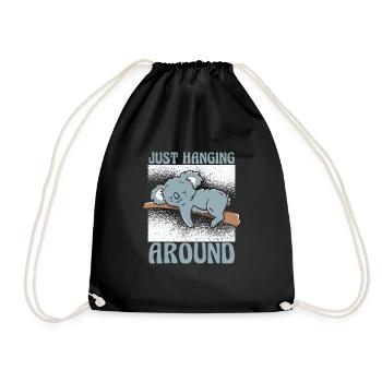 Koala Koalas Koala Bear Animal - Drawstring Bag - black - Front