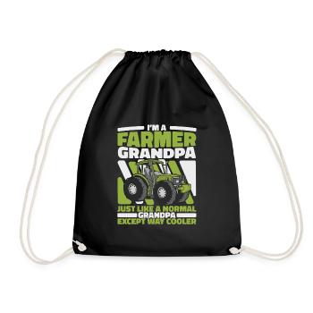 Farmer Agriculture Farmers Farmer - Drawstring Bag - black - Front