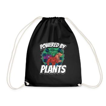 Végétarien Végétalien Veggie Végétarien - Sac de sport léger - noir - Devant