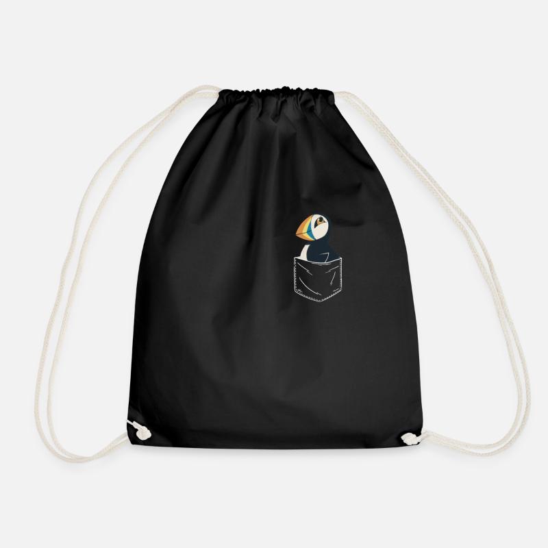 Papageientaucher Seevögel Puffin - Turnbeutel - Schwarz