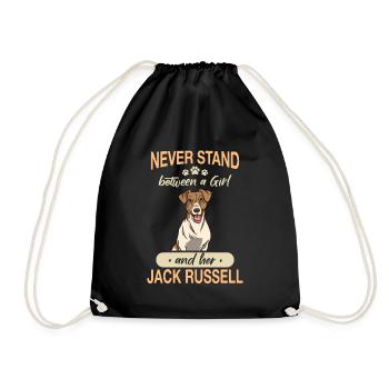 Jack Russell Terrier Dog Owner - Drawstring Bag - black - Front