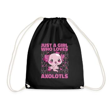 Poisson Axolotl - Sac de sport léger - noir - Devant