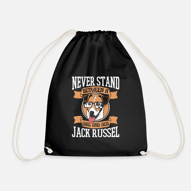 Jack Russell Terrier Hund Hundehalter - Turnbeutel - Schwarz