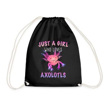 Poisson axolotl - Sac de sport léger - noir - Devant