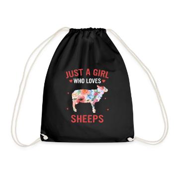 Sheep Sheep Farmer Lamb Farmer - Drawstring Bag - black - Front