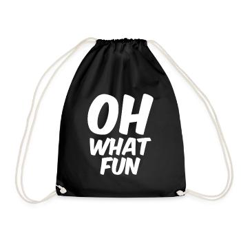 Oh quel plaisir - Sac de sport léger - noir - Devant