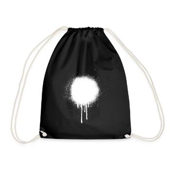 Graffiti stain - Drawstring Bag - black - Front