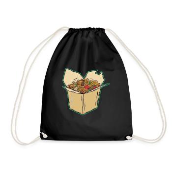 Nouilles d’Asie - Sac de sport léger - noir - Devant