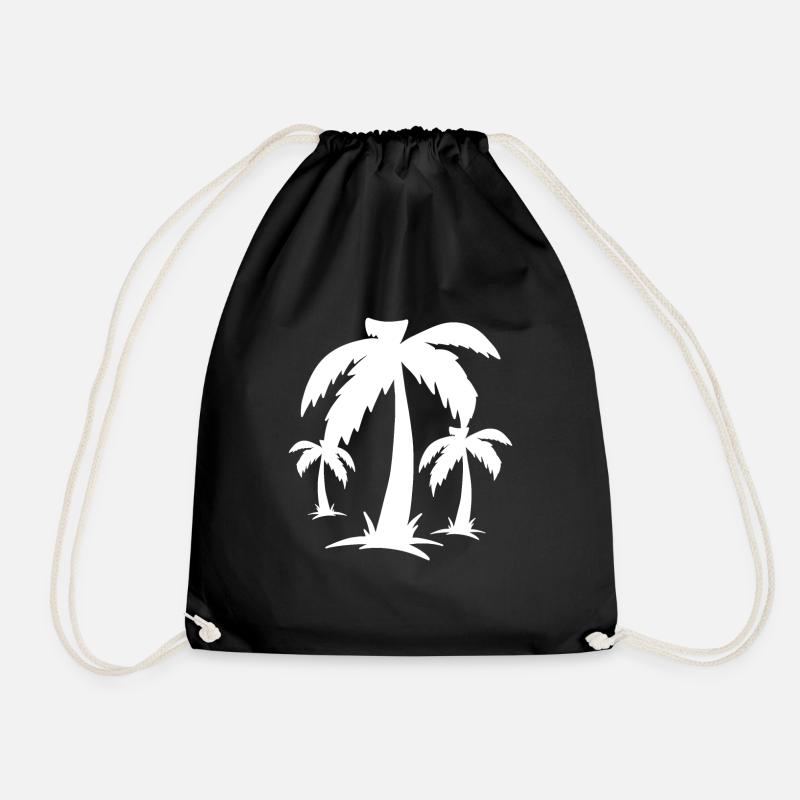 Palmen Palms - Turnbeutel - Schwarz