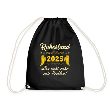 La retraite en 2025 n’est plus mon problème Pension en 2025 - Sac de sport léger - noir - Devant