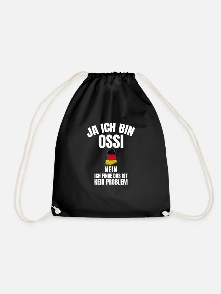 Original Ossi: Kult aus dem Osten – Ossi-Design - Turnbeutel - Schwarz