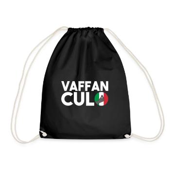 Vaffanculo Italian saying - Italy gift - Drawstring Bag - black - Front
