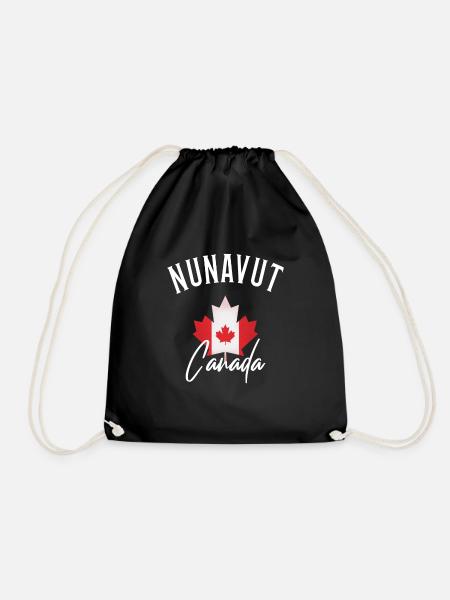 Nunavut Canada - Turnbeutel - Schwarz