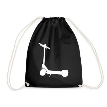 E Scooter Electric Scooter - Drawstring Bag - black - Front
