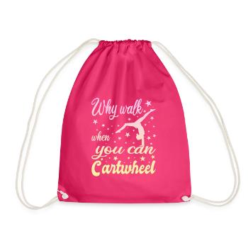 Pourquoi marcher quand vous pouvez Cartwheel - Sac de sport léger - fuchsia - Devant