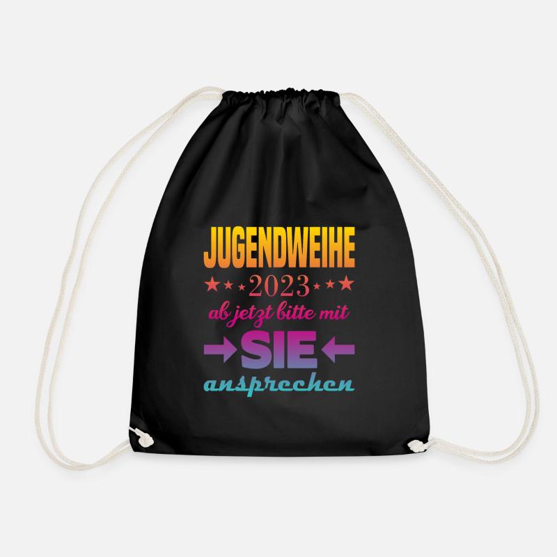 Jugendweihe 2023 - Turnbeutel - Schwarz
