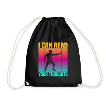 I Can Read Your Thoughts - Turnbeutel - Schwarz - Vorne