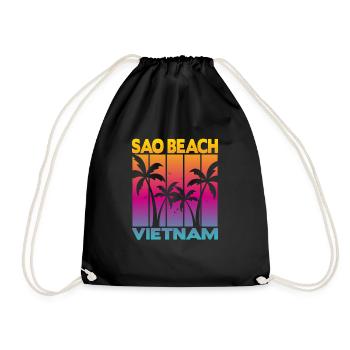 Sao Beach Vietnam - Turnbeutel - Schwarz - Vorne