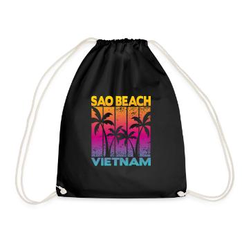 Sao Beach Vietnam - Turnbeutel - Schwarz - Vorne