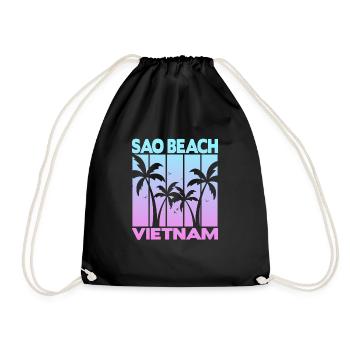 Sao Beach Vietnam - Turnbeutel - Schwarz - Vorne