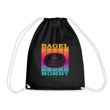 Bagel Mommy - Turnbeutel - Schwarz - Vorne