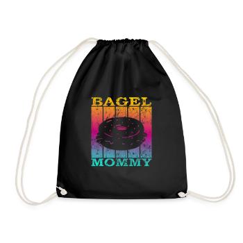Bagel Mommy - Turnbeutel - Schwarz - Vorne