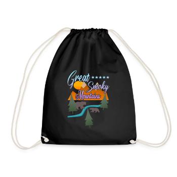 Great Smoky Mountains Bears - Drawstring Bag - black - Front
