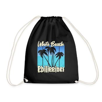 Vintage White Beach Philippines - Sac de sport léger - noir - Devant