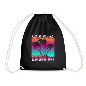 Vintage White Beach Philippines - Sac de sport léger - noir - Devant