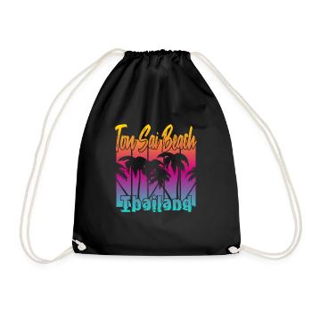 Ton Sai Beach Thailand - Drawstring Bag - black - Front