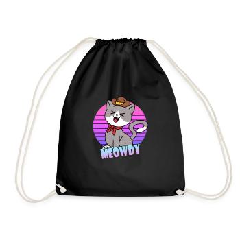 Meowdy Cowboy Chat - Sac de sport léger - noir - Devant