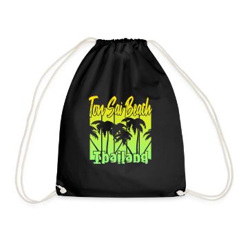 Ton Sai Beach Thailand - Drawstring Bag - black - Front