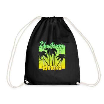 Zihuatanejo Mexico - Drawstring Bag - black - Front