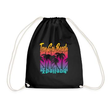 Ton Sai Beach Thailand - Drawstring Bag - black - Front