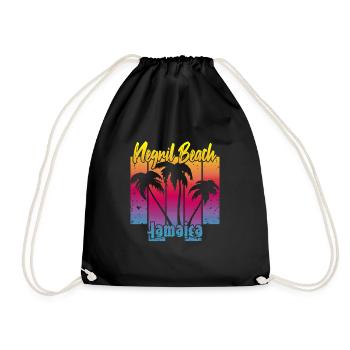 Negril Beach Jamaïque - Sac de sport léger - noir - Devant
