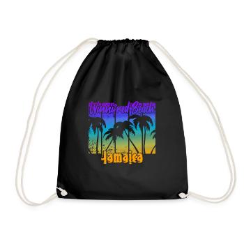 Winnifred Beach Jamaica - Drawstring Bag - black - Front