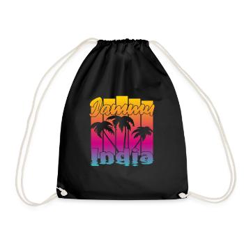 Jammu India Sunset - Drawstring Bag - black - Front