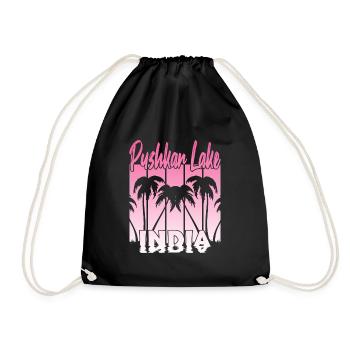 Pushkar Lake India Sunset - Drawstring Bag - black - Front