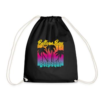 Vintage Bottom Bay Barbados Sunset - Sac de sport léger - noir - Devant