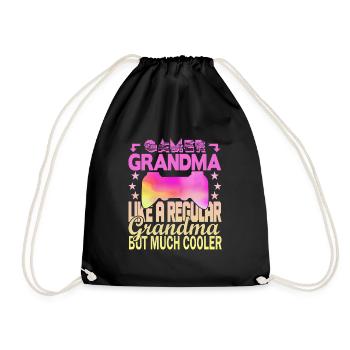 Grand-mère joueuse - Sac de sport léger - noir - Devant