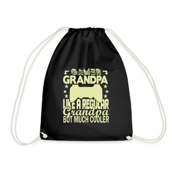 Grand-père joueur - Sac de sport léger - noir - Devant