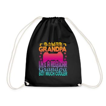 Grand-père joueur - Sac de sport léger - noir - Devant